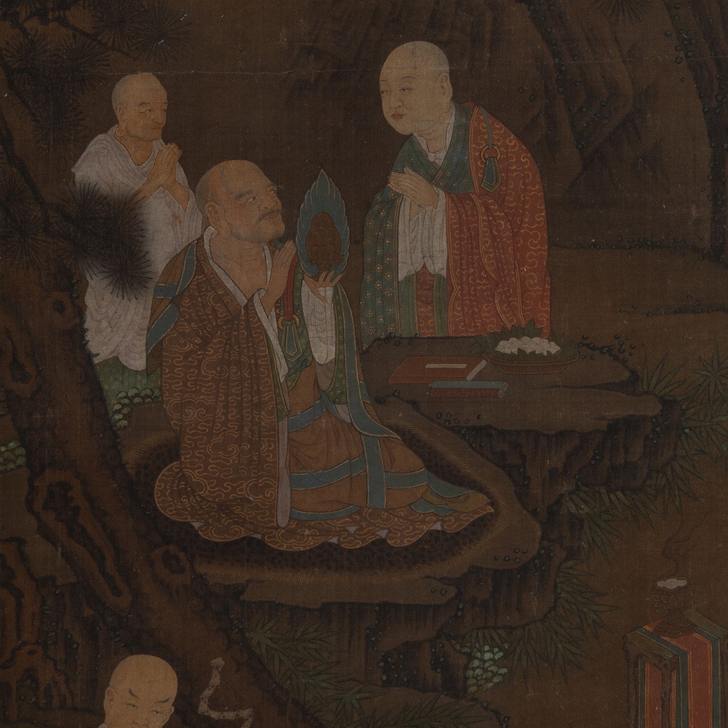 Unknown Artist / Eighteen Arhats (Set of Four Hanging Scrolls) [Q0475]