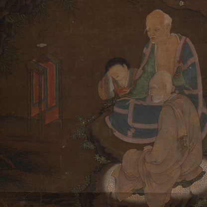 Unknown Artist / Eighteen Arhats (Set of Four Hanging Scrolls) [Q0475]