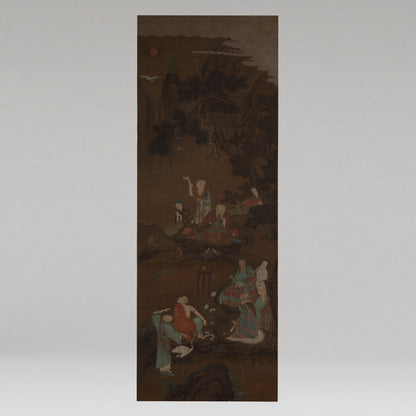 Unknown Artist / Eighteen Arhats (Set of Four Hanging Scrolls) [Q0475]