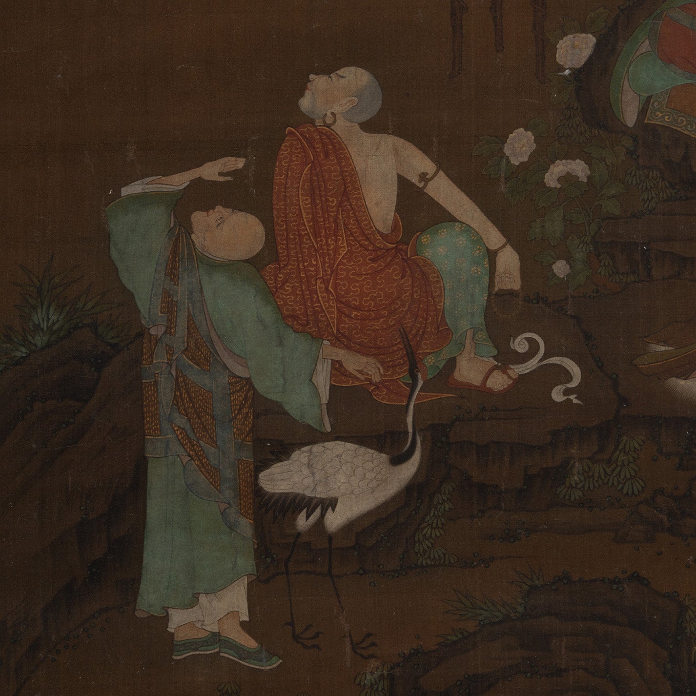 Unknown Artist / Eighteen Arhats (Set of Four Hanging Scrolls) [Q0475]