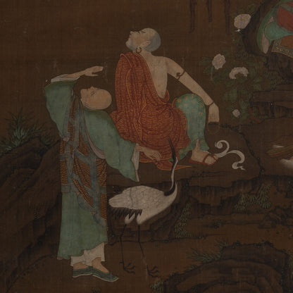 Unknown Artist / Eighteen Arhats (Set of Four Hanging Scrolls) [Q0475]
