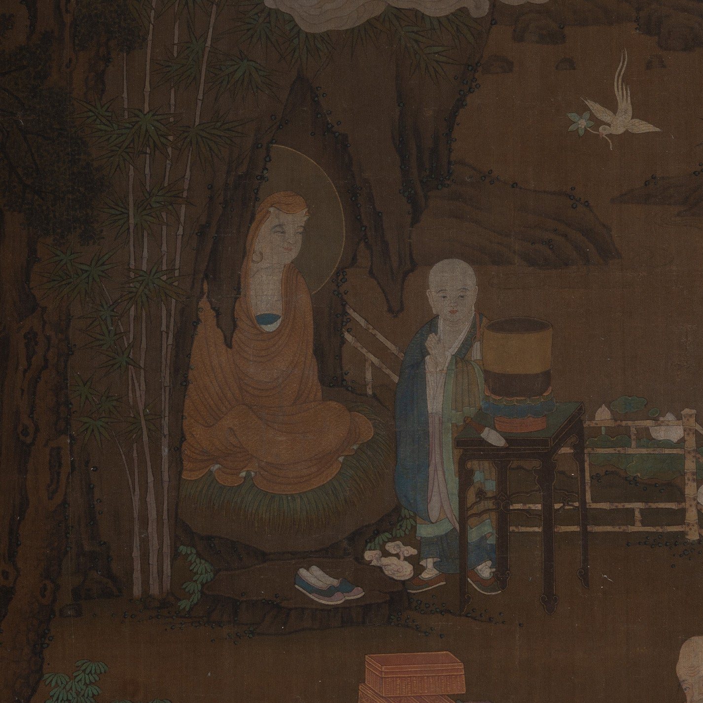 Unknown Artist / Eighteen Arhats (Set of Four Hanging Scrolls) [Q0475]