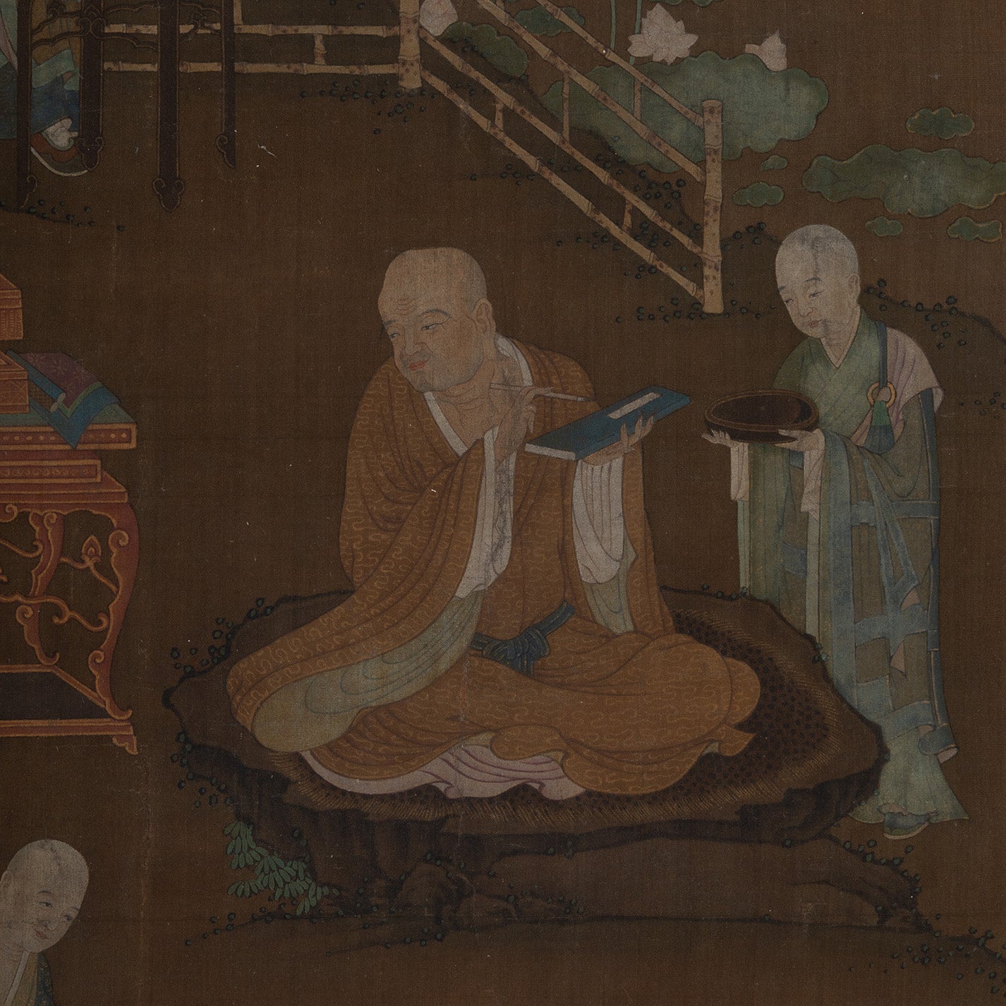 Unknown Artist / Eighteen Arhats (Set of Four Hanging Scrolls) [Q0475]
