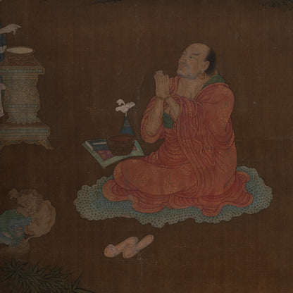 Unknown Artist / Eighteen Arhats (Set of Four Hanging Scrolls) [Q0475]