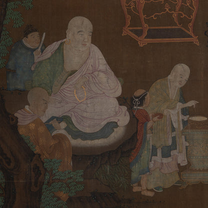 Unknown Artist / Eighteen Arhats (Set of Four Hanging Scrolls) [Q0475]