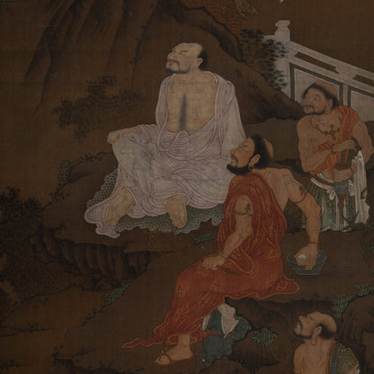 Unknown Artist / Eighteen Arhats (Set of Four Hanging Scrolls) [Q0475]