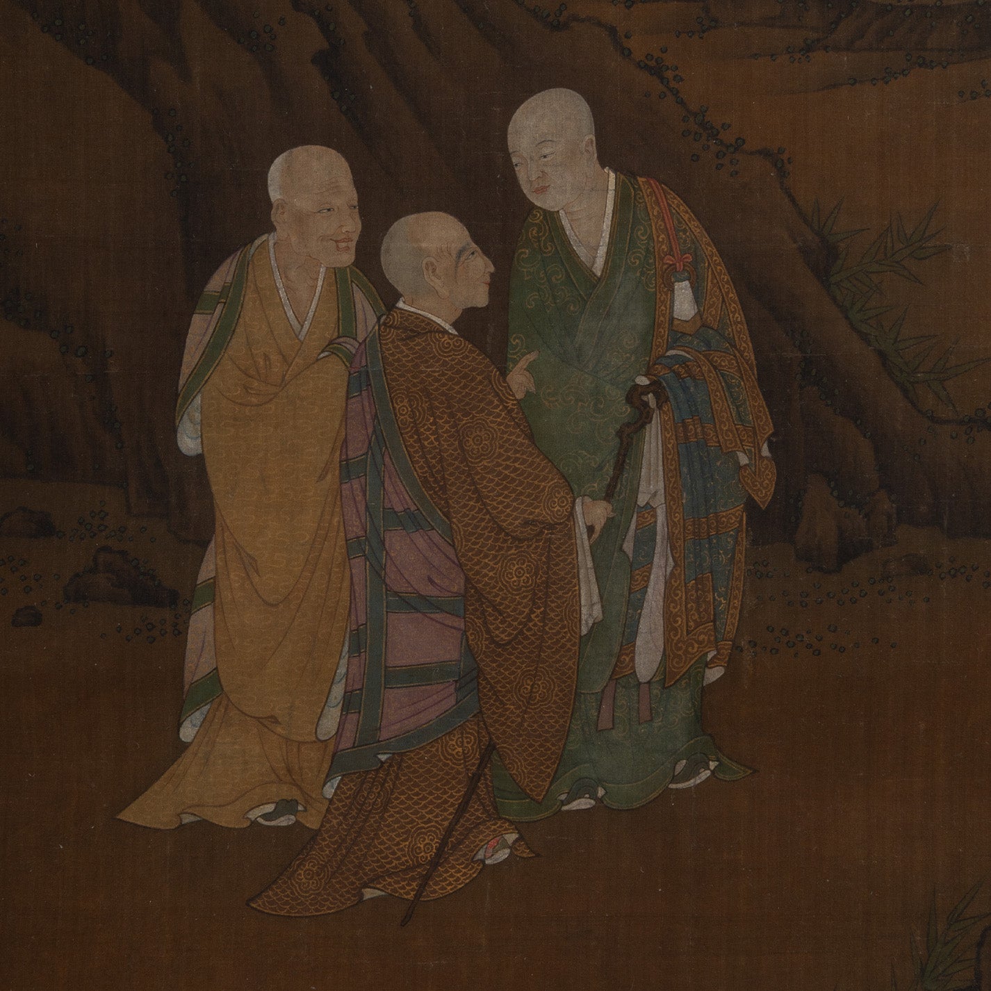 Unknown Artist / Eighteen Arhats (Set of Four Hanging Scrolls) [Q0475]