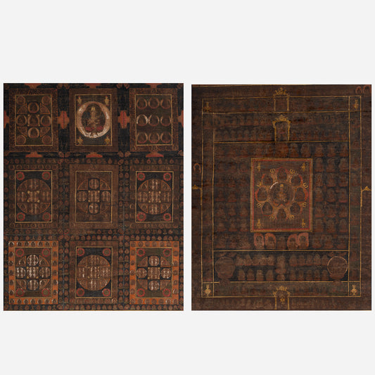 [Q0478] 作者不詳 / 曼荼羅 二幅対