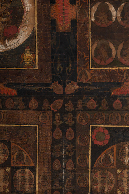 [Q0478] Unknown Artist / Mandala of the Two Realms, a Pair of Hanging Scrolls