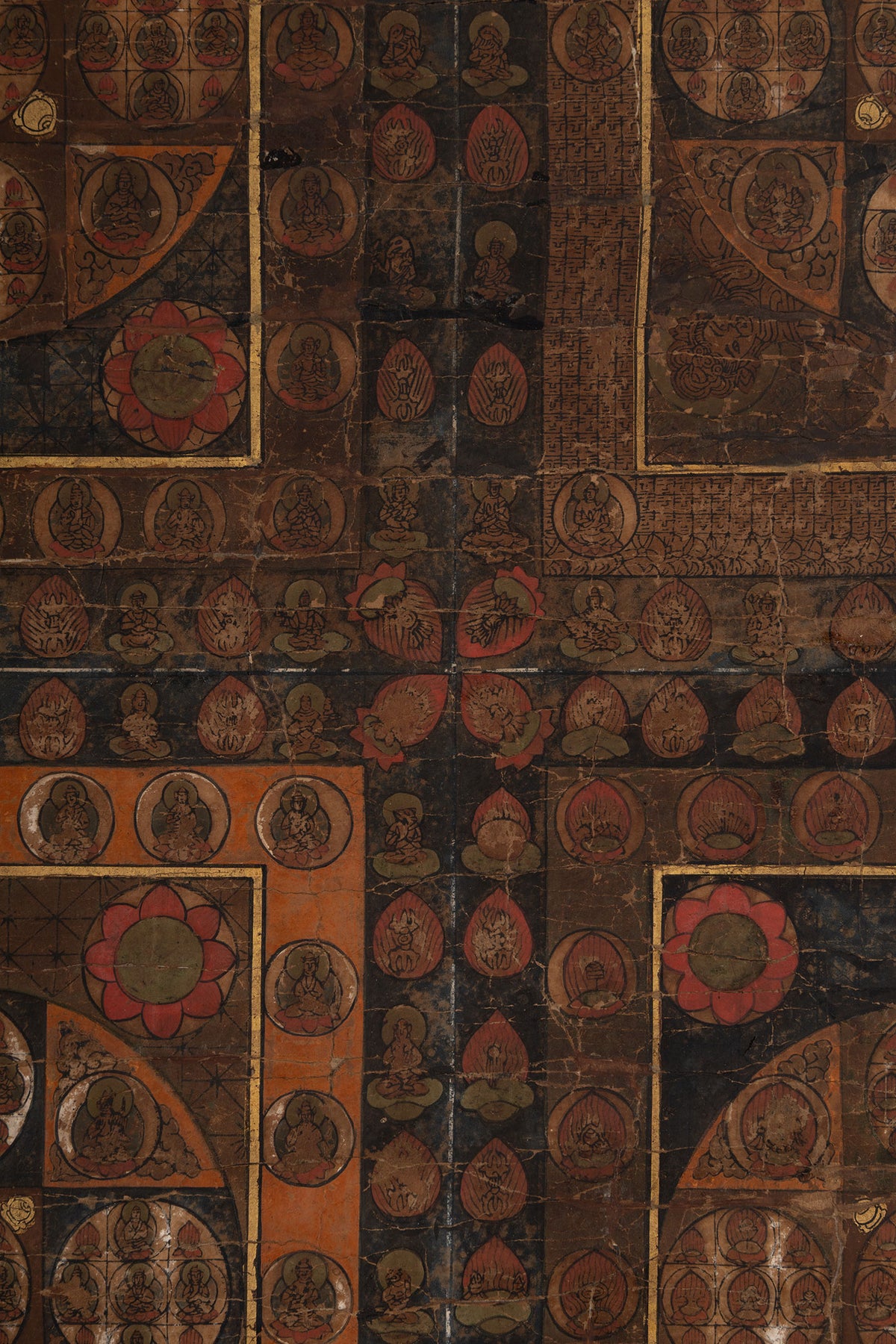[Q0478] Unknown Artist / Mandala of the Two Realms, a Pair of Hanging Scrolls