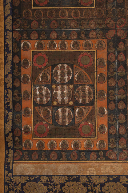 [Q0478] Unknown Artist / Mandala of the Two Realms, a Pair of Hanging Scrolls
