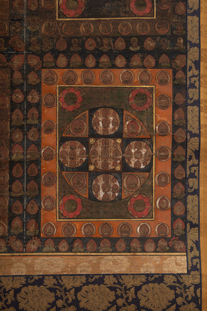 [Q0478] Unknown Artist / Mandala of the Two Realms, a Pair of Hanging Scrolls