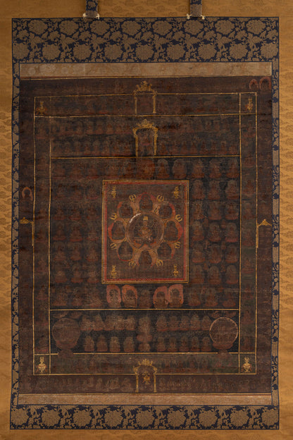 [Q0478] Unknown Artist / Mandala of the Two Realms, a Pair of Hanging Scrolls