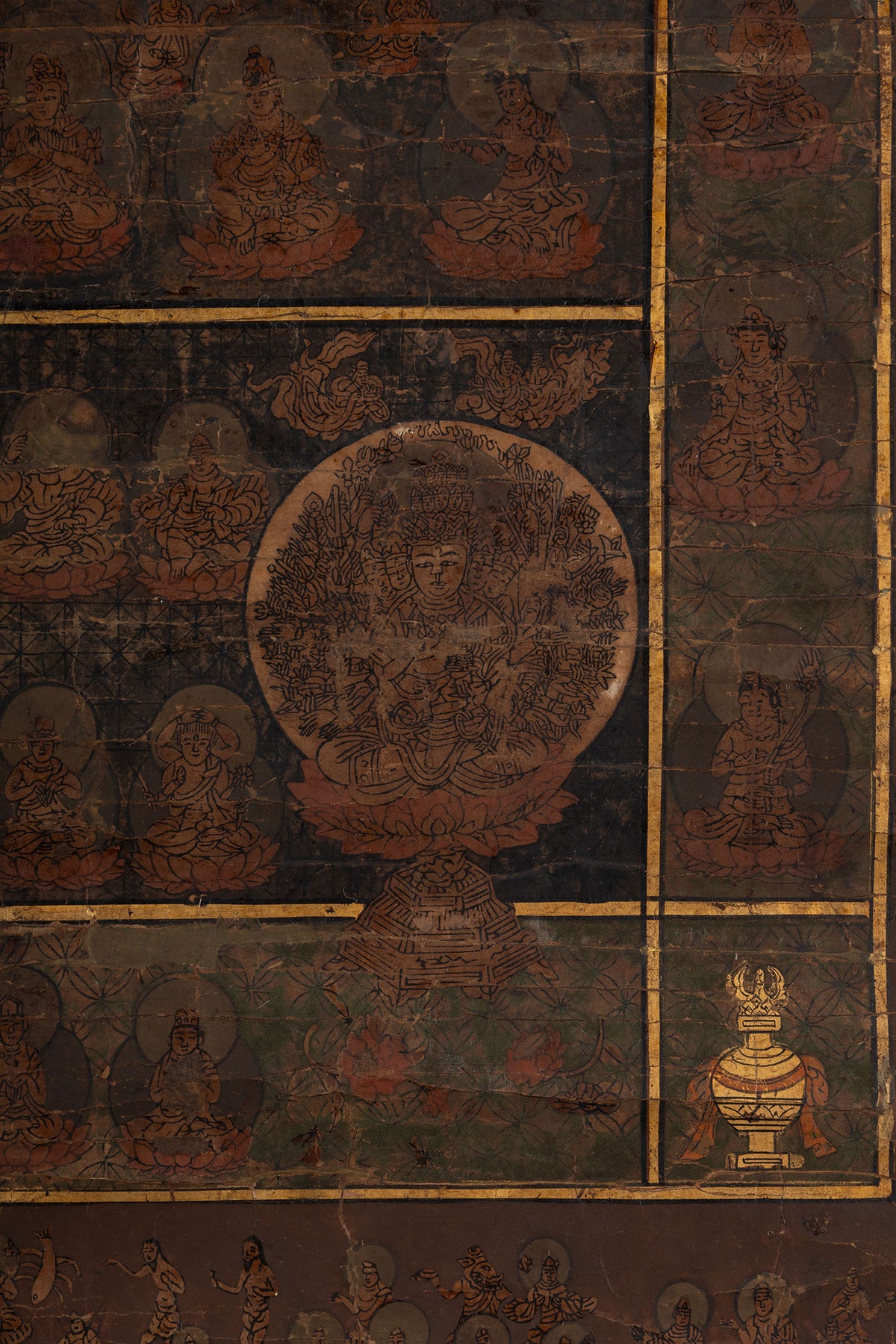 [Q0478] Unknown Artist / Mandala of the Two Realms, a Pair of Hanging Scrolls