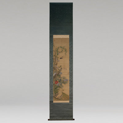 [Q0493]（伝）沈銓（沈南蘋 1682 - ?） / 花石飛燕