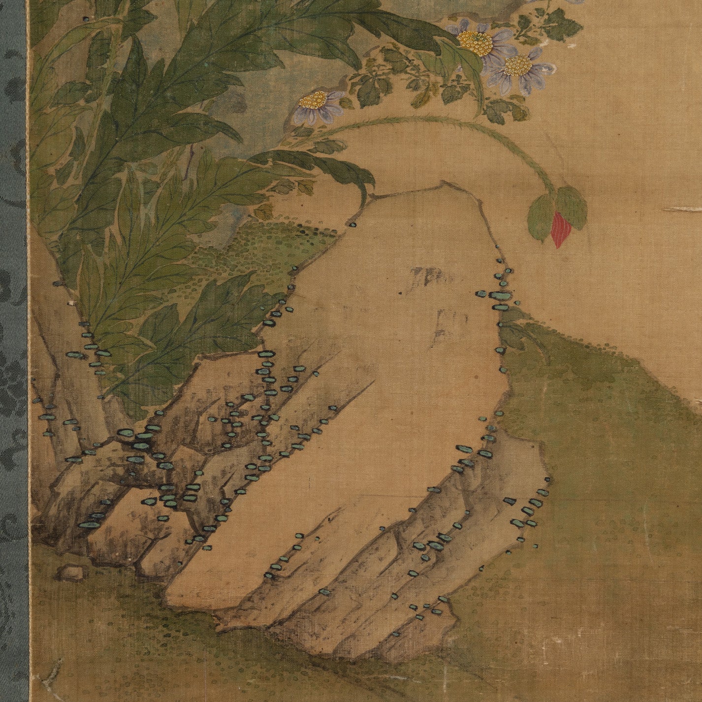 [Q0493]（伝）沈銓（沈南蘋 1682 - ?） / 花石飛燕