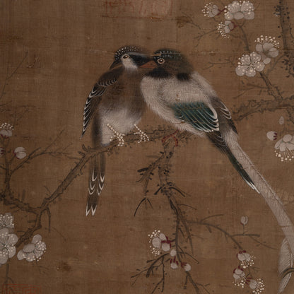 [Q0504] Flower-and-Bird Fan Painting