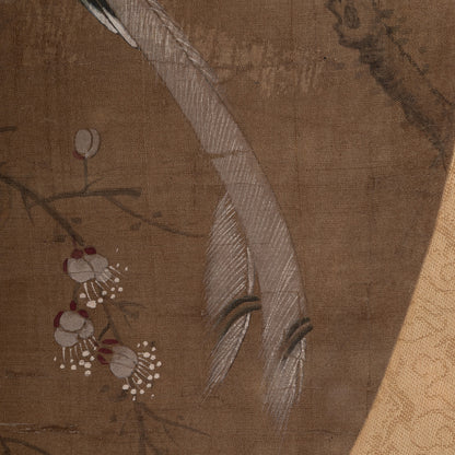 [Q0504] Flower-and-Bird Fan Painting
