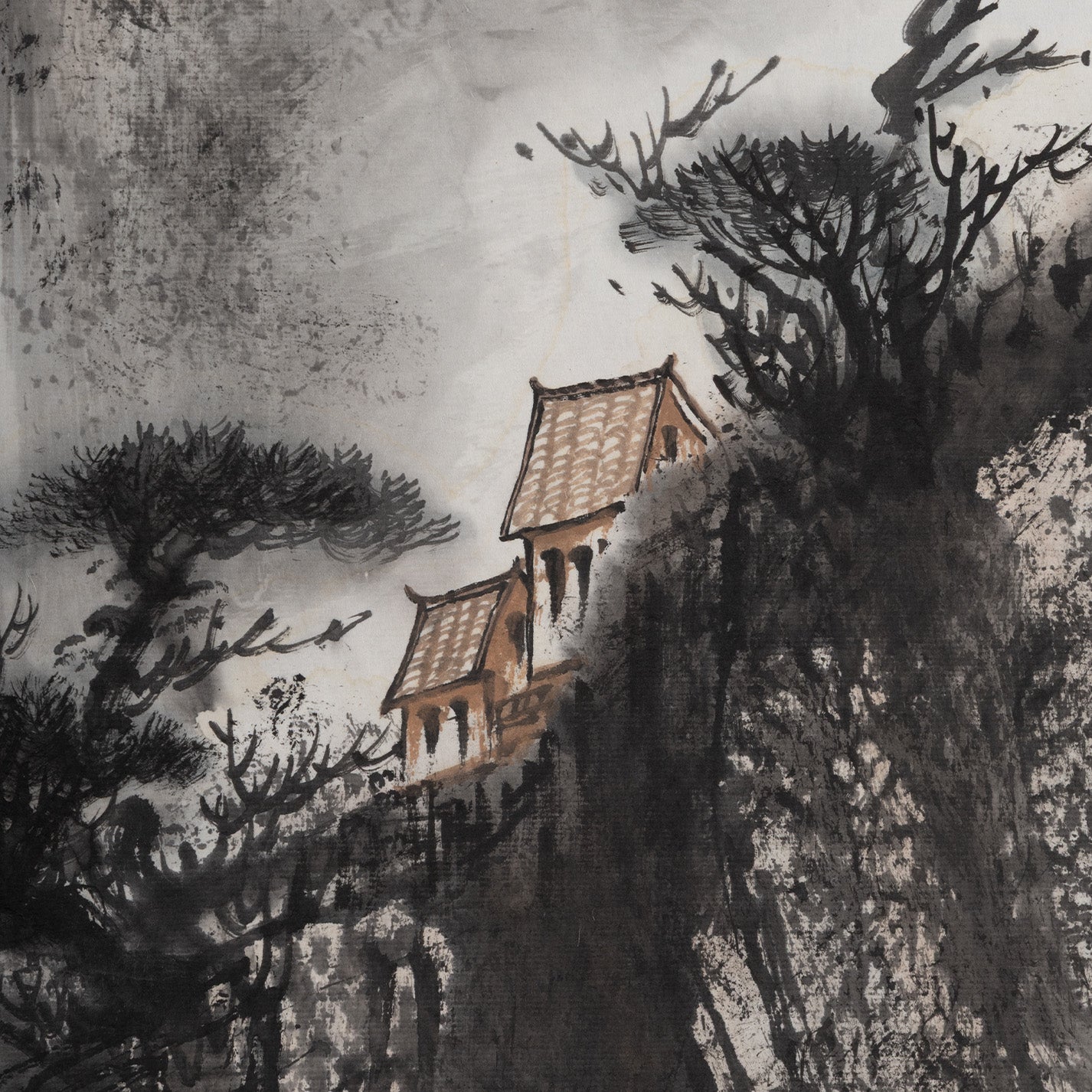 [R0121-001] 王慶臣 / 観瀑図