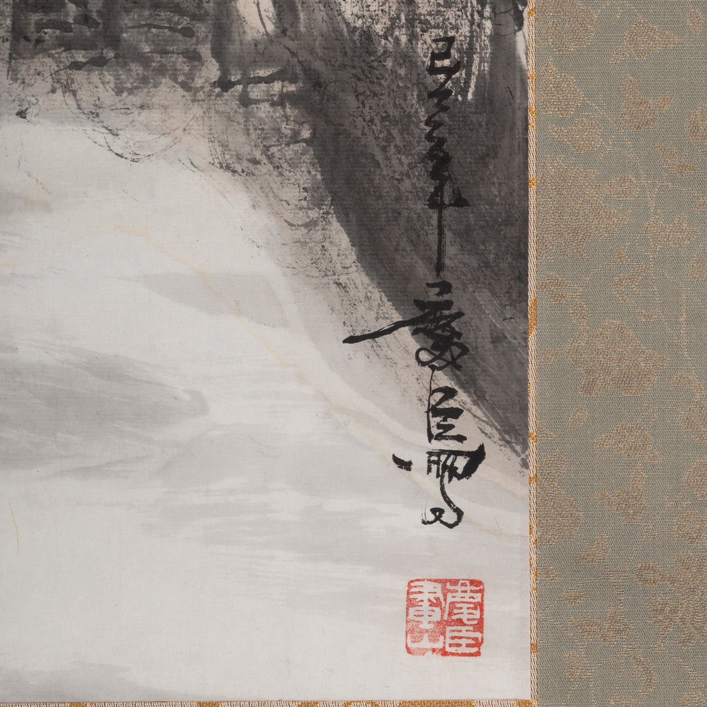[R0121-001] 王慶臣 / 観瀑図
