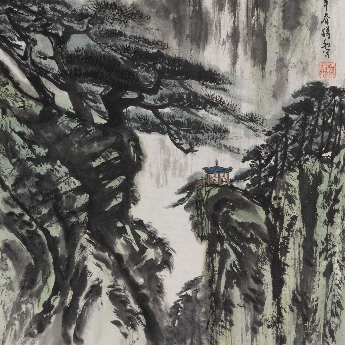 [R0121-003] 張勝利 / 雲壑飛流
