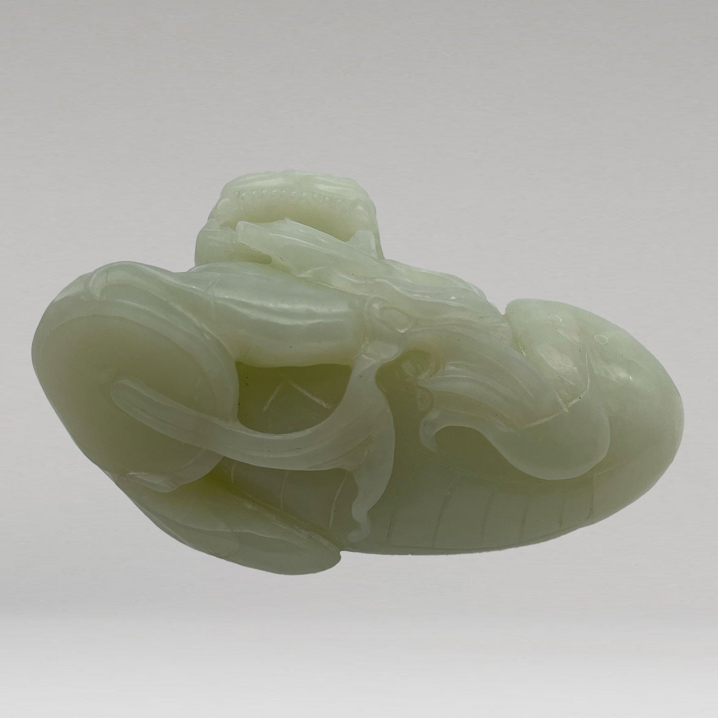 White jade lion