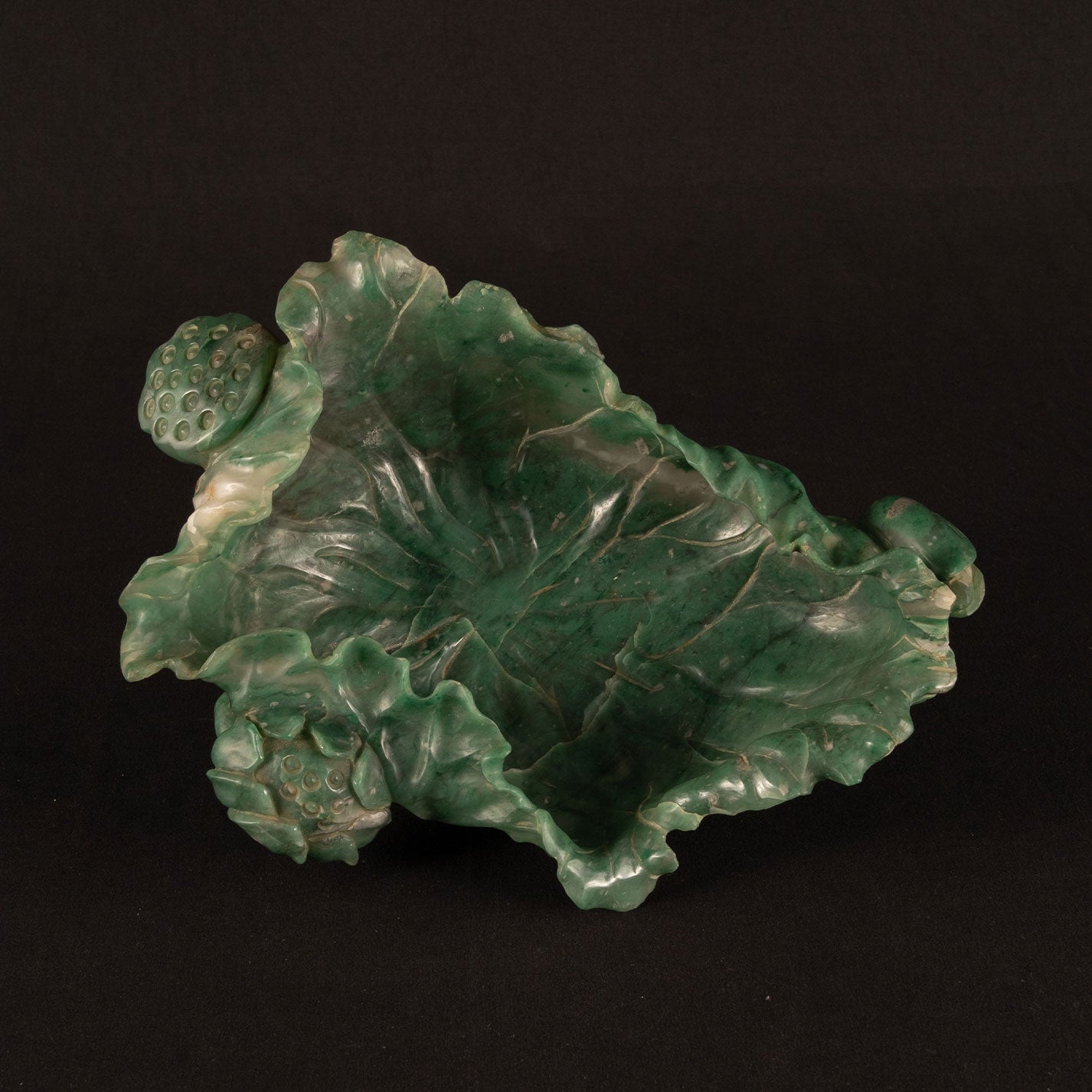 Jasper lotus shaped brush wash