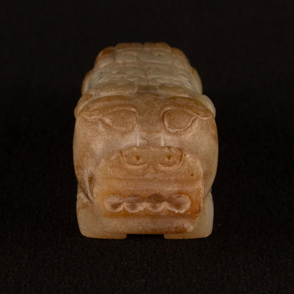 白玉獅子擺件