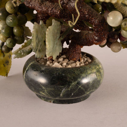 翠玉葡萄樹擺件