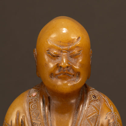 [V0080-002] 壽山石羅漢擺件