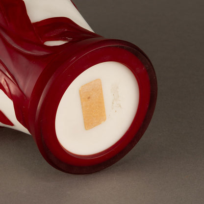 梅花紋料器花瓶