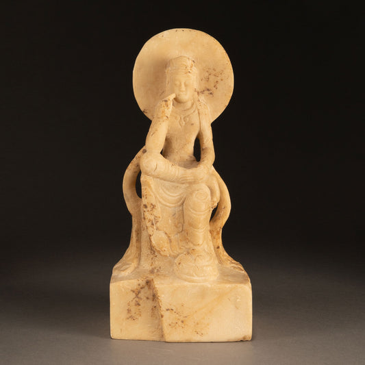 Beizai stone carved half-prostrate statue