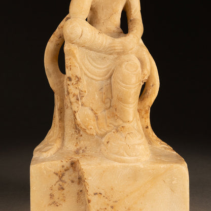 北齊石彫半跏思惟像