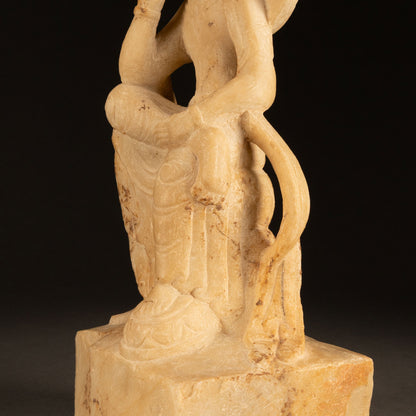 北齊石彫半跏思惟像