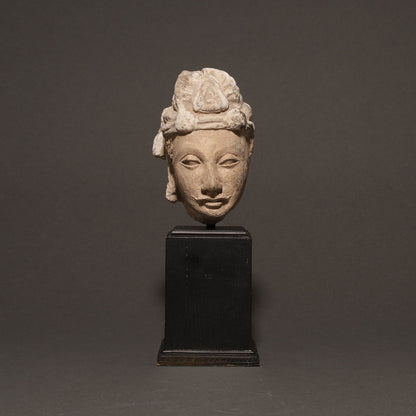 Terracotta Buddha Head [V0125]