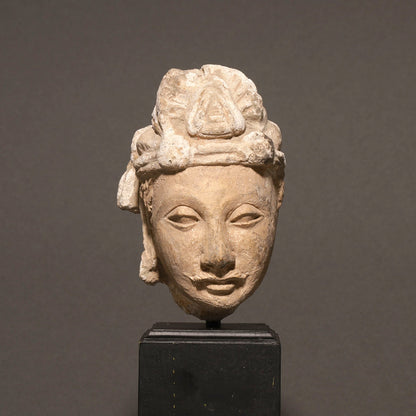Terracotta Buddha Head [V0125]