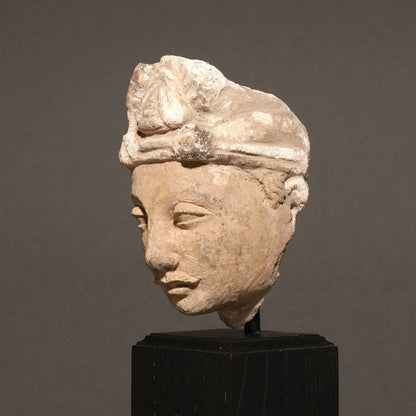 Terracotta Buddha Head [V0125]