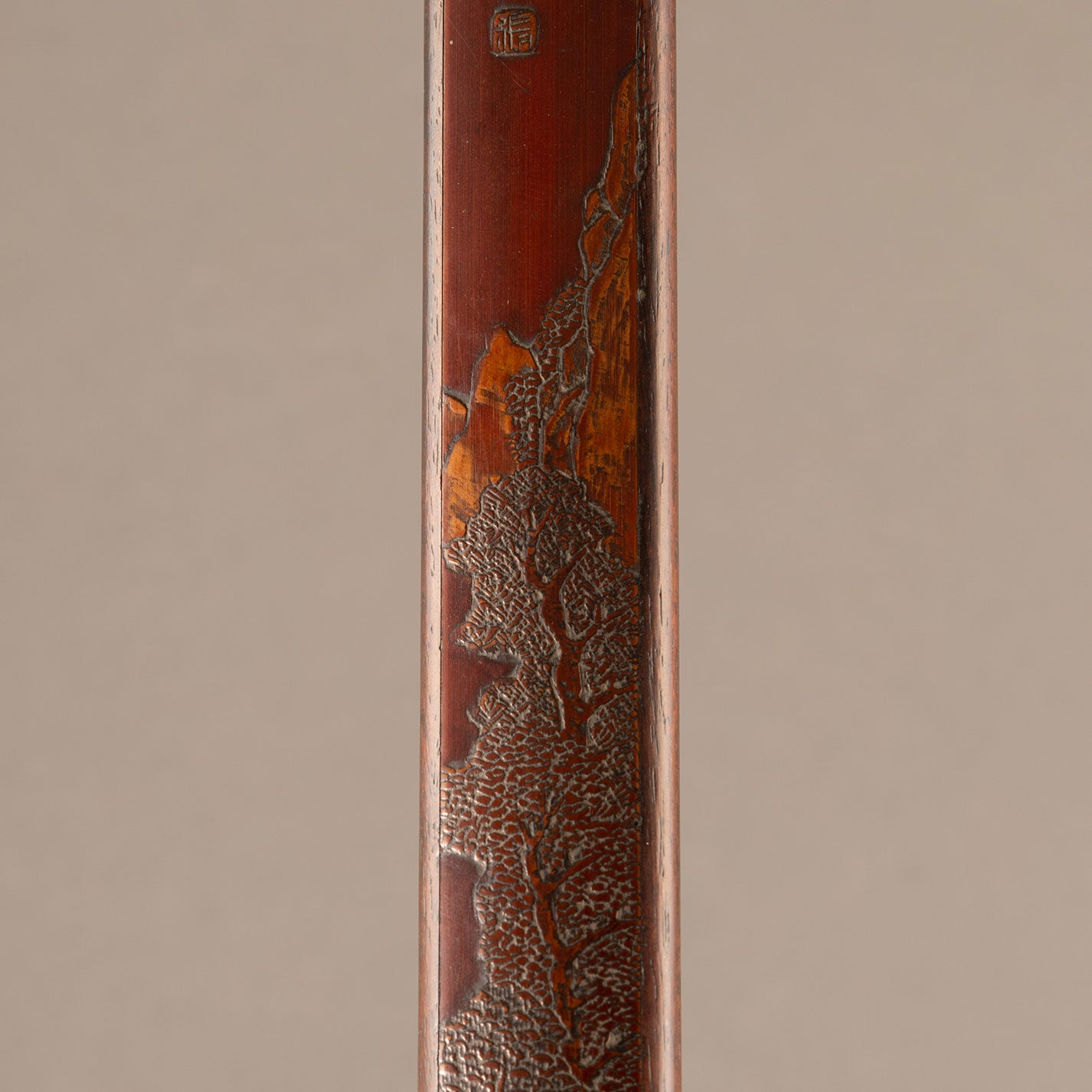 Landscape painting incense cylinder