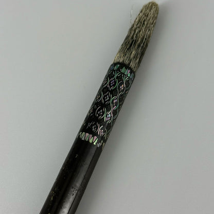 黒漆螺鈿人物紋筆