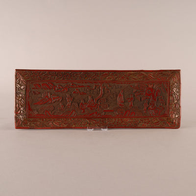 Red figure square board