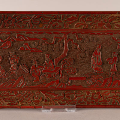 Red figure square board