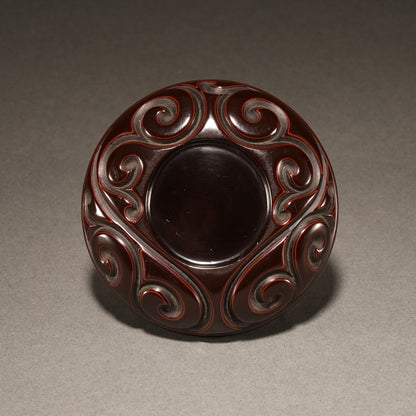 剔黒屈輪文香盒