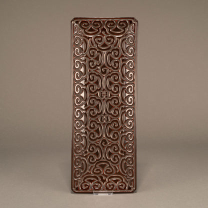 剔犀如意紋長方盤