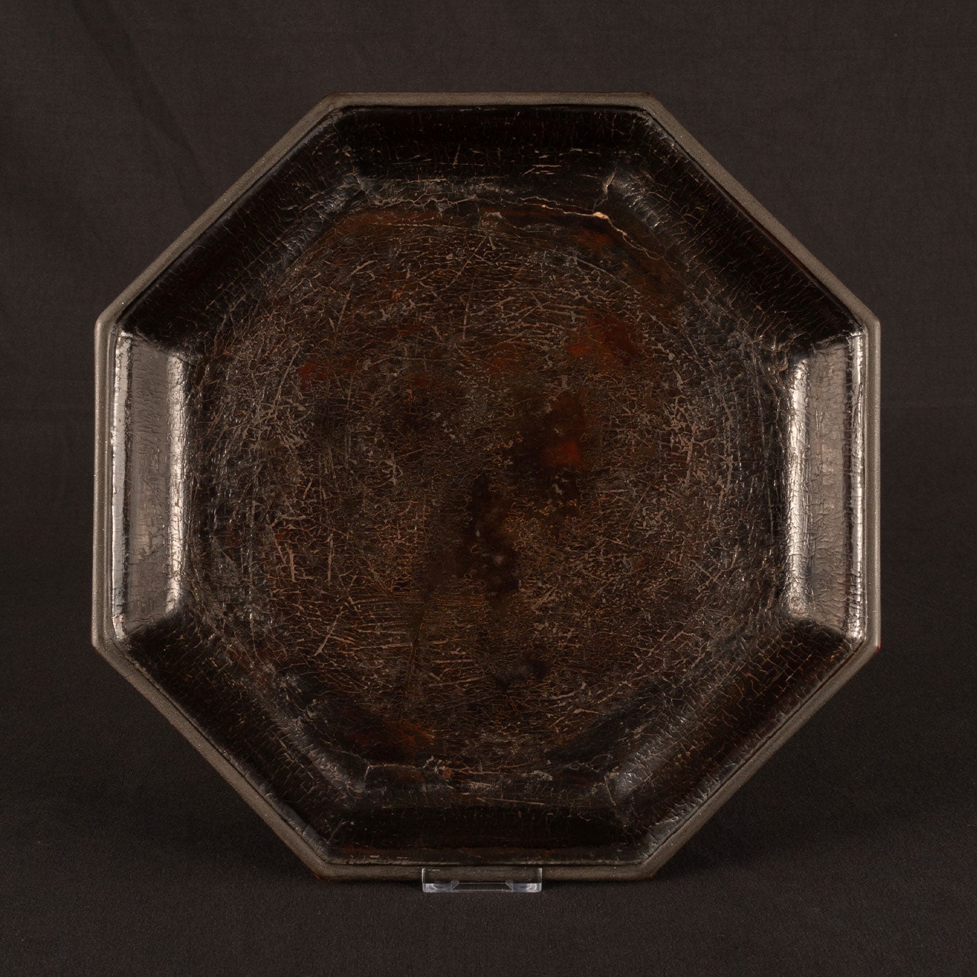 Colorful lacquer octagonal tray