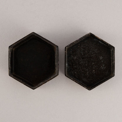 Mother-of-pearl hexagonal incense holder