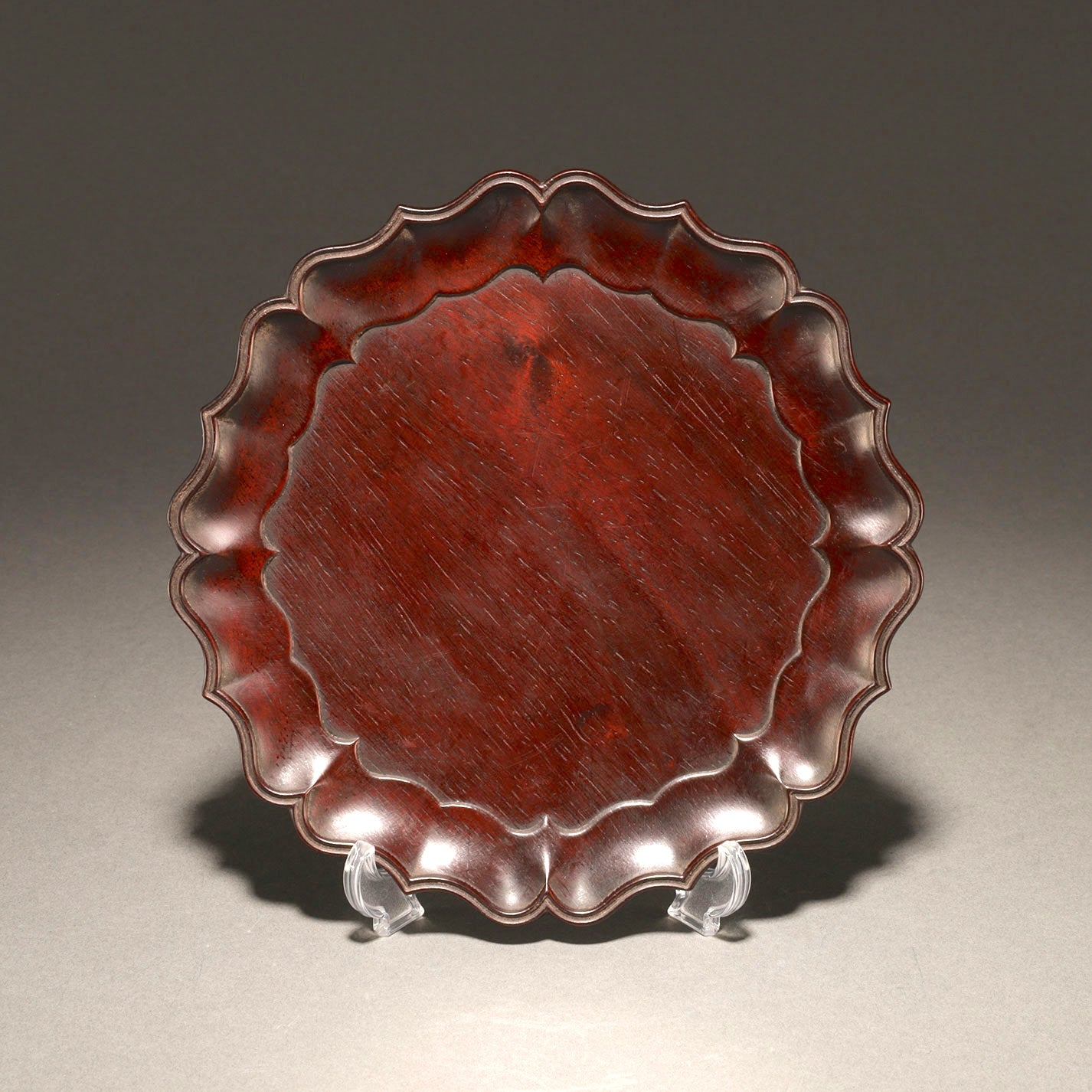 Petal-Shaped Wooden Plates (a set of five) [W0262]
