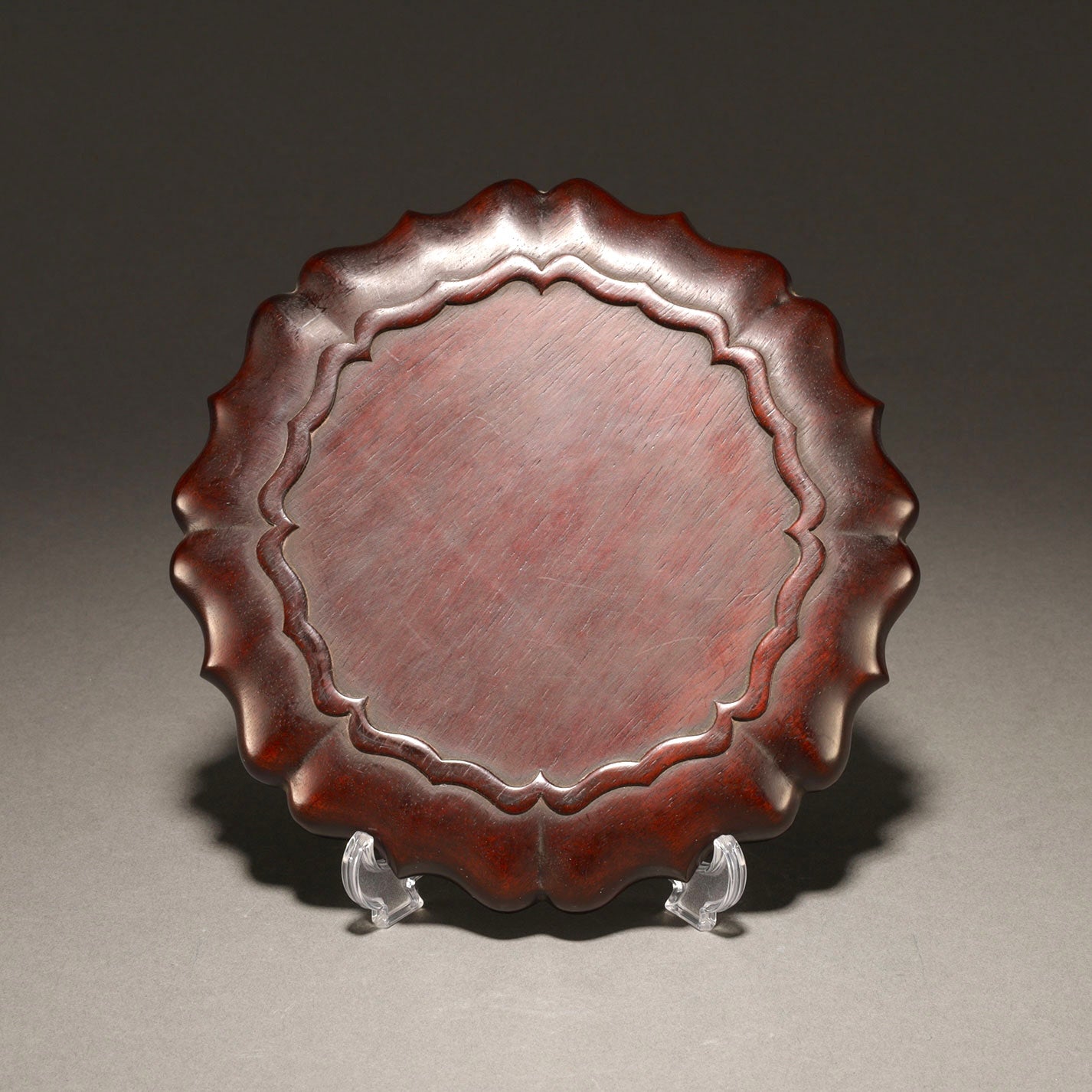 Petal-Shaped Wooden Plates (a set of five) [W0262]