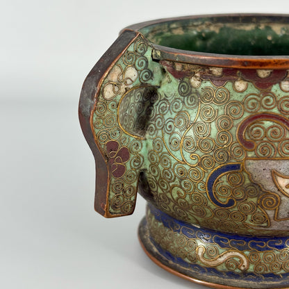 琺瑯彩銅胎香爐