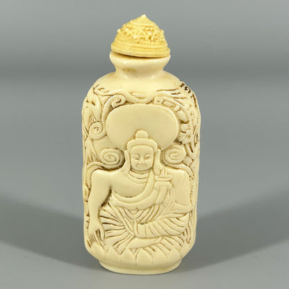 象牙鼻煙壺佛像