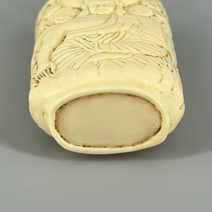 象牙鼻煙壺佛像